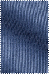 Slate Blue Baby Rib Cotton Silk