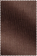 Dark Brown Baby Rib Cotton Silk