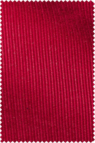 Red Baby Rib Cotton Silk