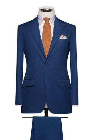 Mid Blue Plain Twill