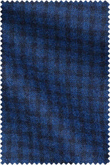 Blue Check Mouliné