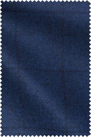 Mid Blue Saxony Soft Overcheck