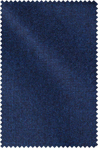 Mid Blue Saxony Fine Houndstooth