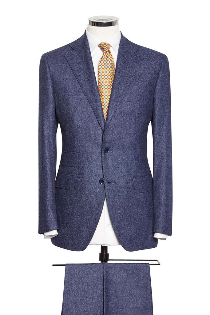 Mid Blue Faux Uni Soft Tweed