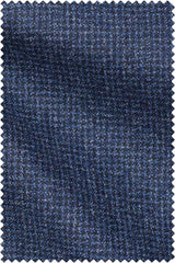 Mid Blue Houndstooth Soft Tweed