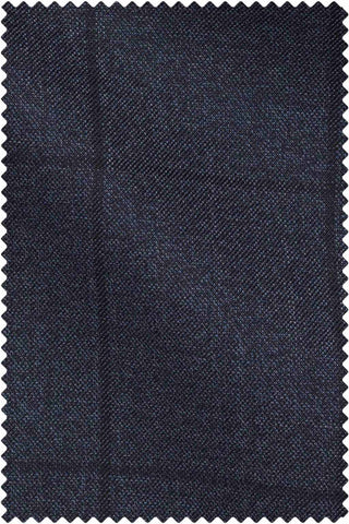 Grey-Blue Black Windowpane Sharkskin