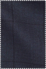 Grey-Blue Black Windowpane Sharkskin