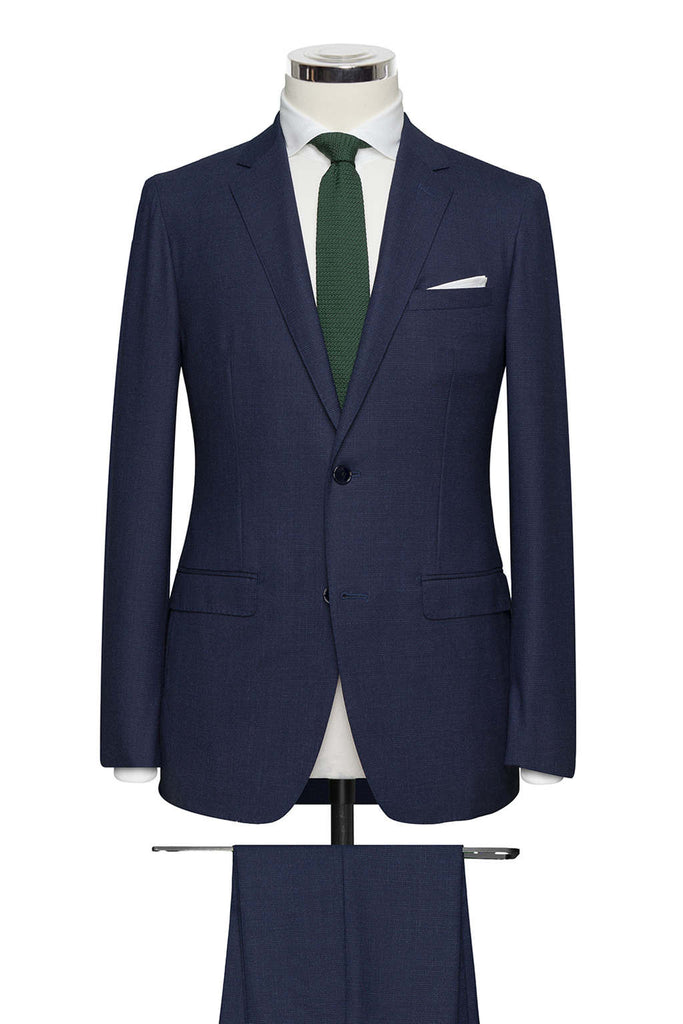 Navy Faux Uni Stretch