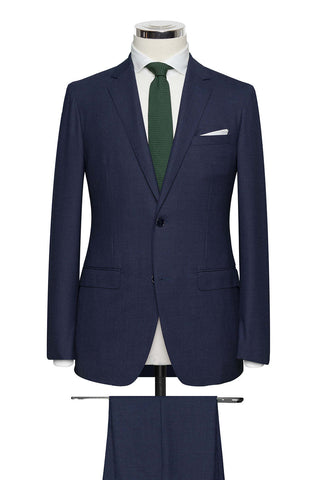 Navy Faux Uni Stretch