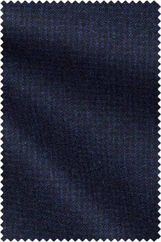 Navy Houndstooth Soft Tweed