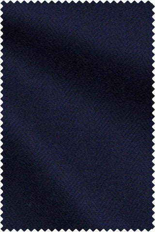Navy Herringbone Knit