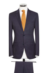 Midnight Blue Sharkskin