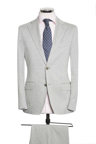 Light Grey Herringbone Knit
