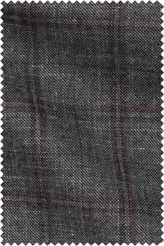 Mid Grey Sharkskin Mid Brown Windowpane