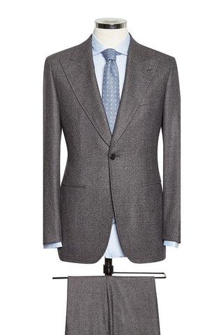 Dark Grey Saxony Fine Houndstooth