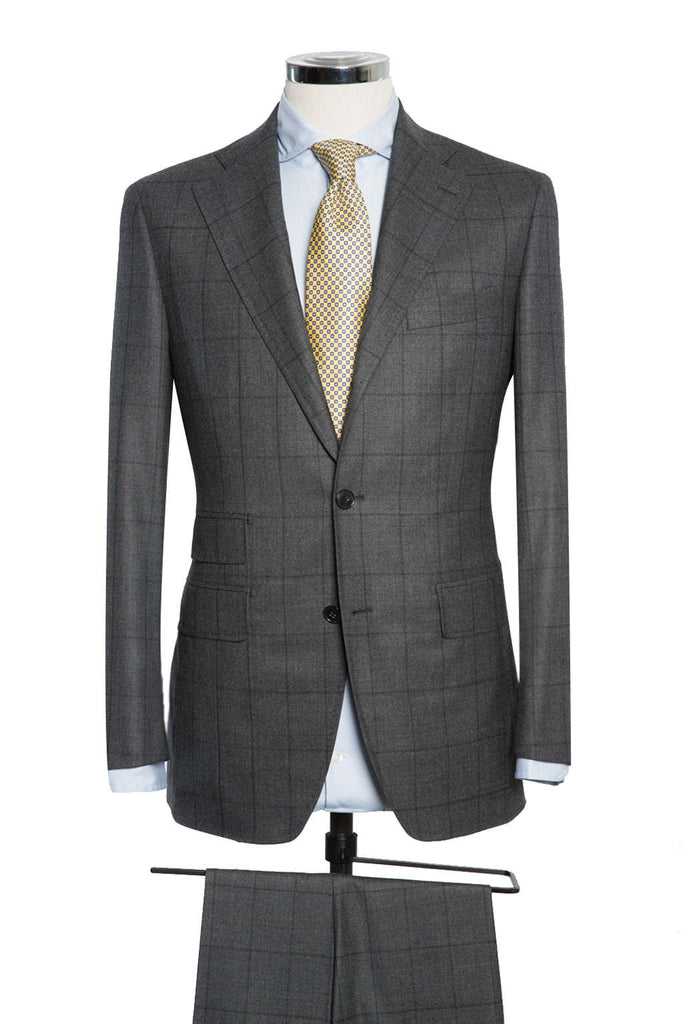 Dark Grey Saxony Soft Overcheck