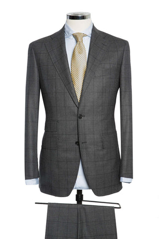 Dark Grey Saxony Soft Overcheck