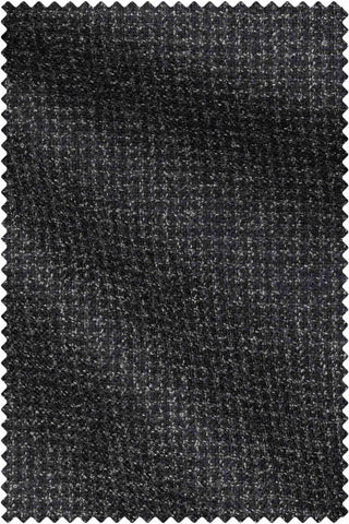 Dark Grey Houndstooth Soft Tweed