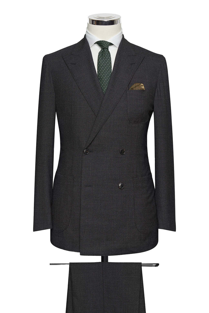 Charcoal Faux Uni Stretch