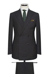Charcoal Faux Uni Stretch