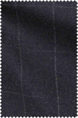 Charcoal Saxony Light Grey Windowpane