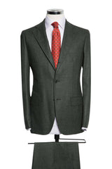 Green Faux Uni Soft Tweed