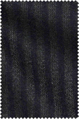Navy Green Stripe Slightly Brushed Baby Alpaca