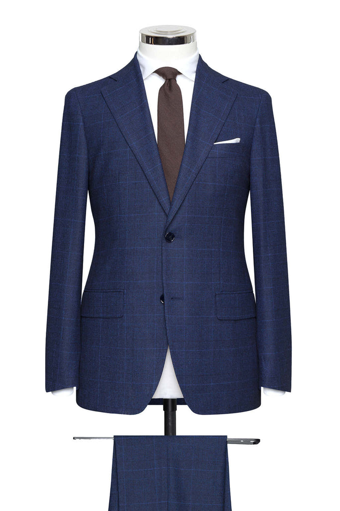 Navy Windowpane