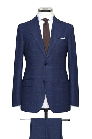 Navy Windowpane