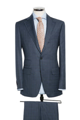 Slate Blue Fine Glencheck