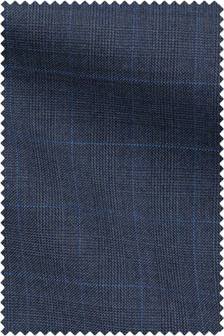 Slate Blue Fine Glencheck