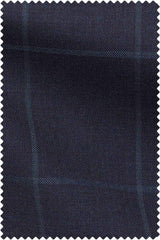 Dark Blue Sharksin Slate Blue Windowpane