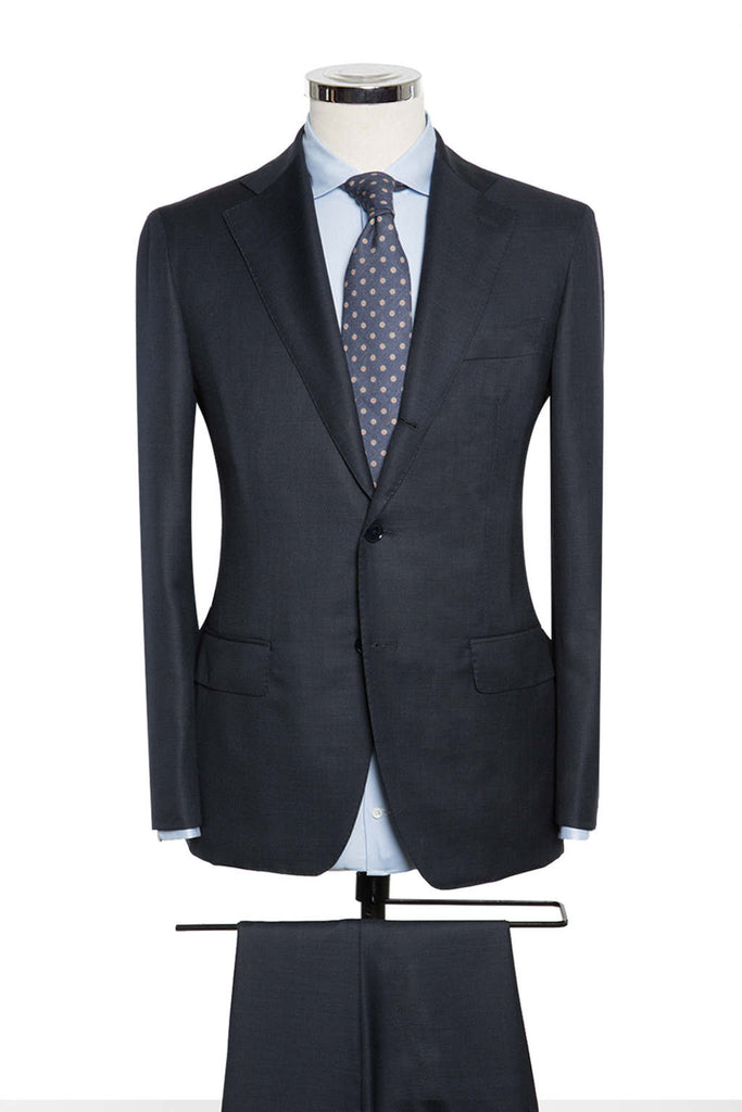 Dark Blue Sharkskin