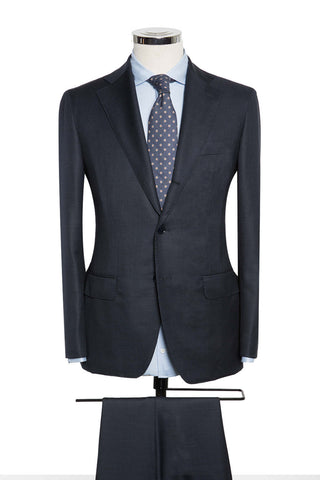 Dark Blue Sharkskin