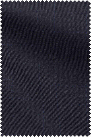 Midnight Blue Glencheck Fine Blue Overcheck