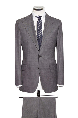 Mid Grey Fine Houndstooth