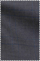 Dark Grey Glencheck Mid Blue Overcheck