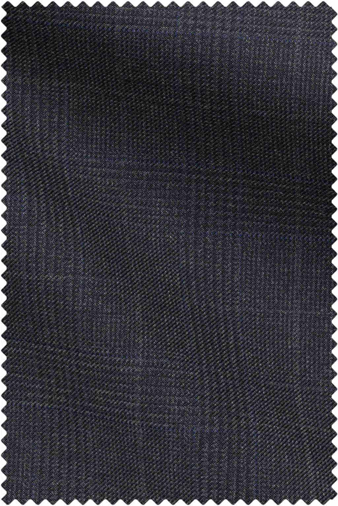Charcoal Glencheck Fine Blue Overcheck