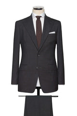 Dark Grey Tropical Stretch