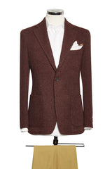 Burgundy Giro Inglese with Baby Alpaca