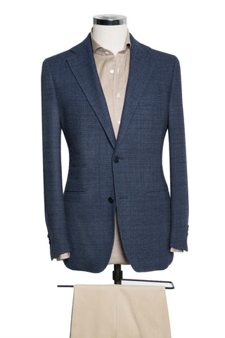 Mid Blue Faux Uni Soft Tweed