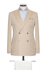 Plain Weave Albino Camel Slightly Brushed
