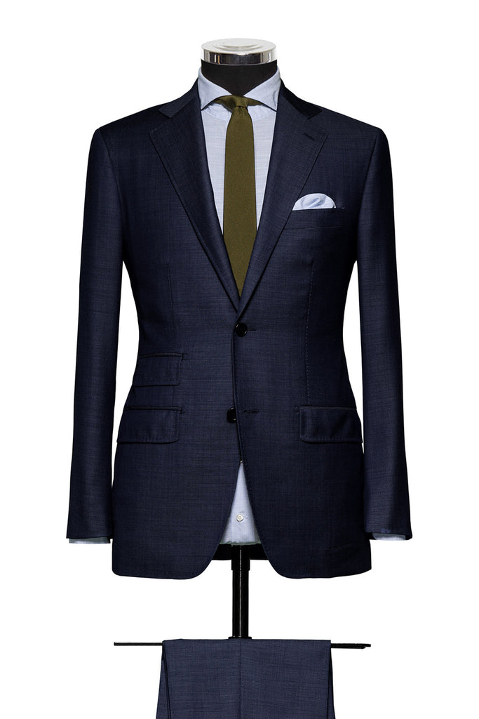 Midnight Blue Sharkskin