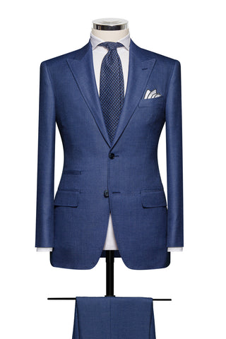 Mid Blue Sharkskin