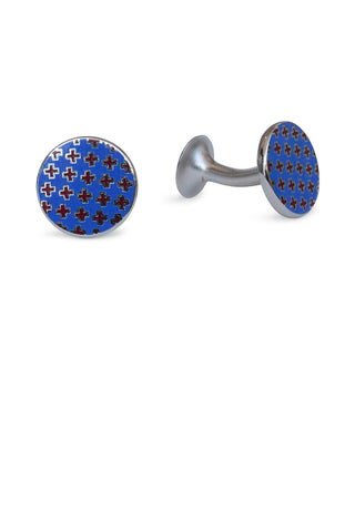 Codis Maya Brompton Cufflink Light Blue/Red
