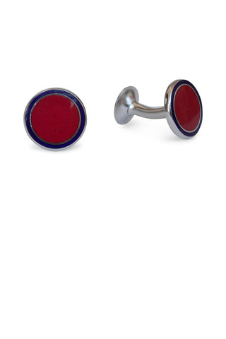 Codis Maya Flat Spot Cufflink Red/Navy