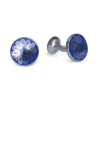 Codis Maya Lotus Cufflink Light Blue