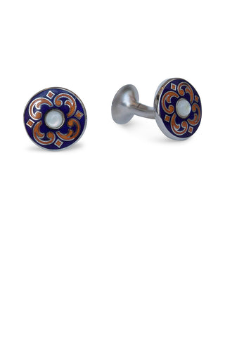 Codis Maya Persian Cufflink Navy/Orange