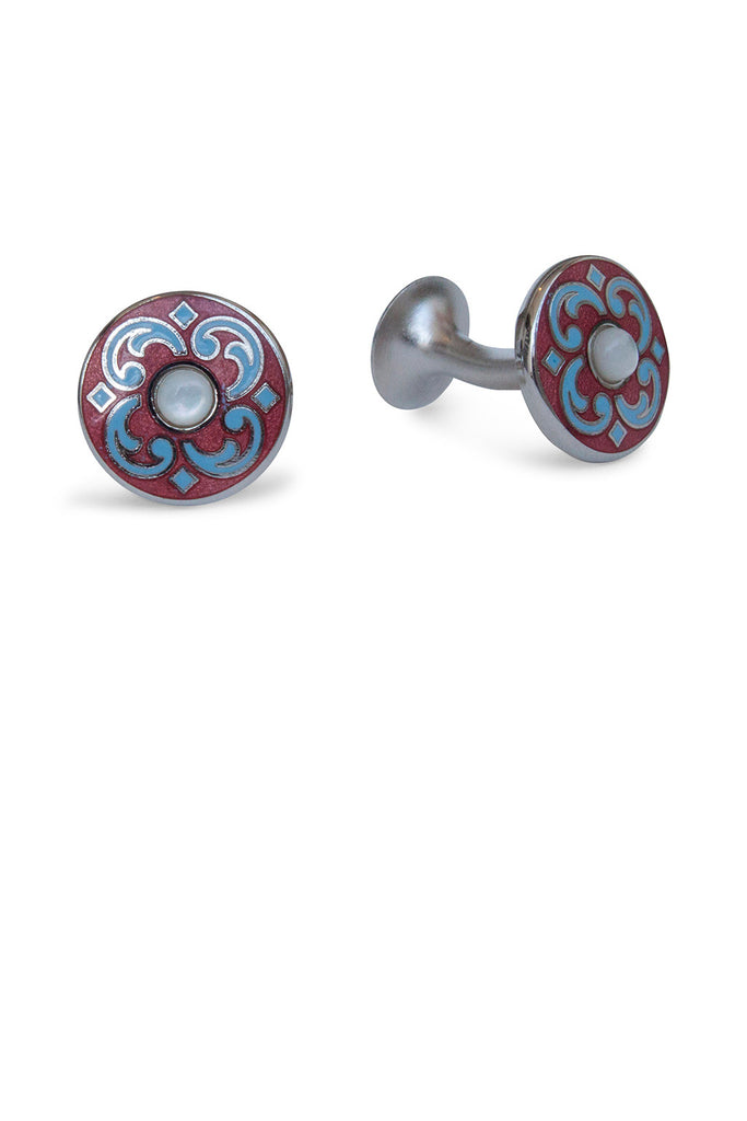 Codis Maya Persian Cufflink Red/Light Blue