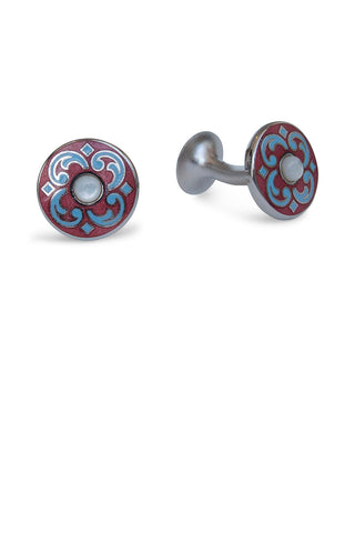 Codis Maya Persian Cufflink Red/Light Blue